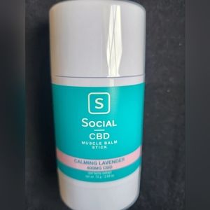Social Calming Lavender Muscle Balm Stick 2.64 Oz